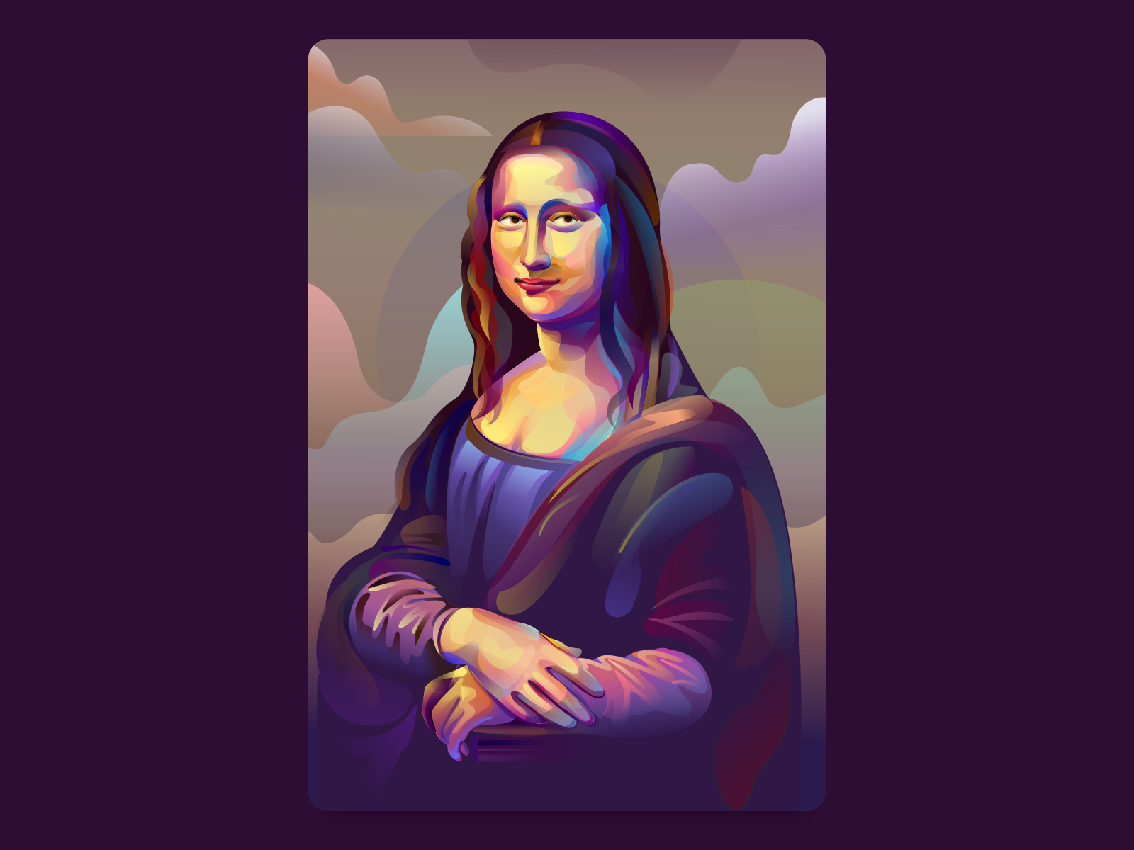 Mona Lisa by Rahul Khobragade on Dribbble