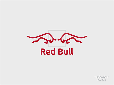 Bull animal bull fight icon lineart logo mark monoline red symbol