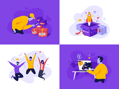 Spocket Illustrations - Behance Project