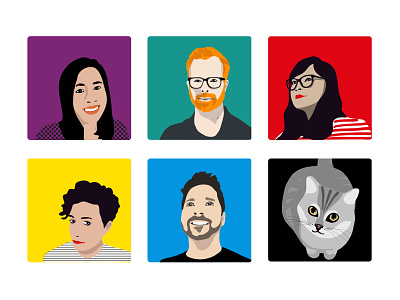 YC5 Team avatars applepencil avatars colors illustration ipad pro yc5
