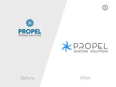 Propel Brand aviation brand branding design logo propel refresh vector