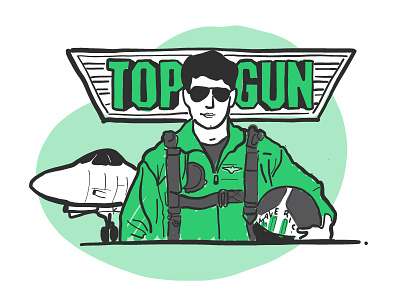 Top Gun Day apple pencil illustration ipad pro jets maverick tomcruise topgun yieldr