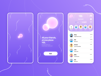 The Bubbly YEE. Chat App Design