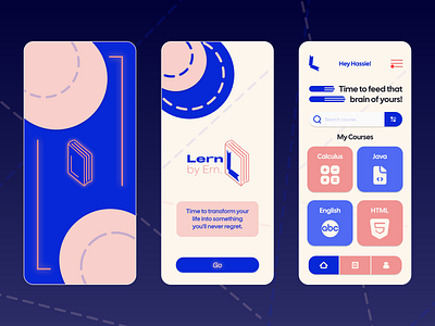 The Lern by Ern. Educational App Design - Light Mode