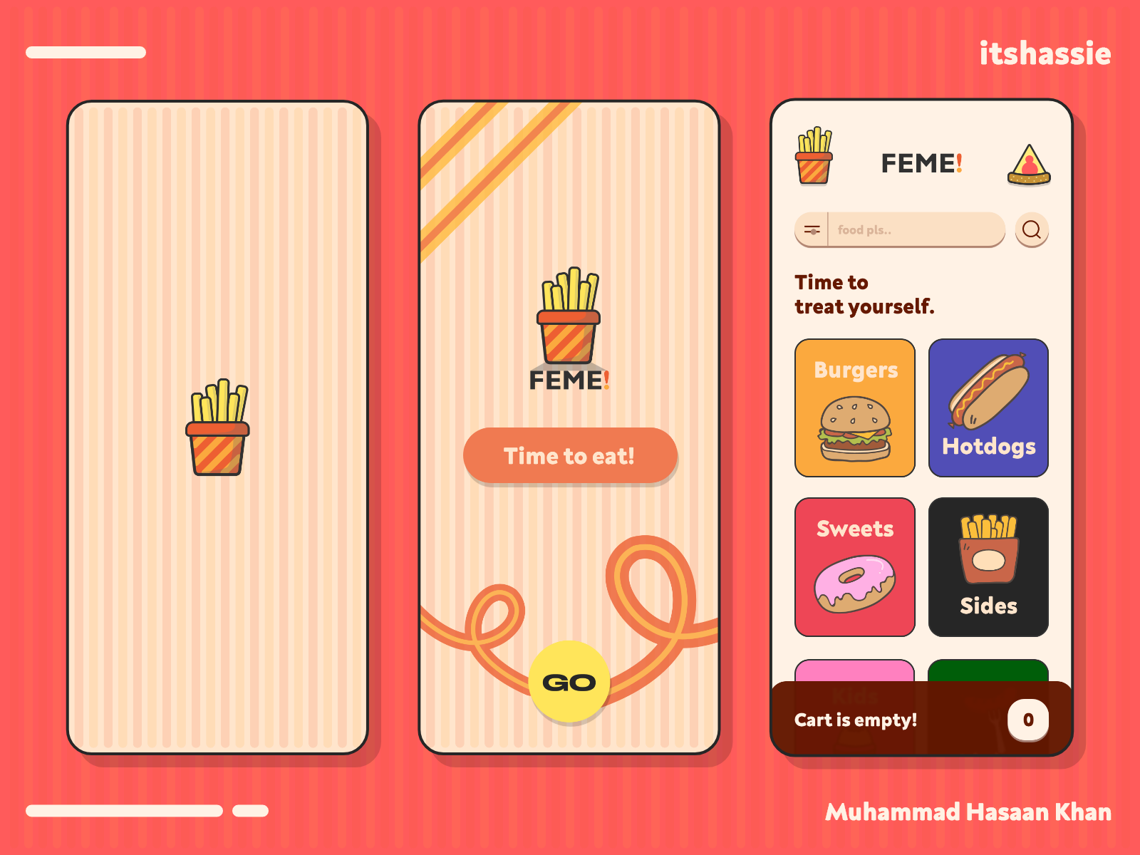 The FEME! Food Delivery App Design by Hasaan on Dribbble