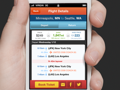 Flight Details, Wiseprice airlines flight detail flying frequent flyer milewise points wiseprice