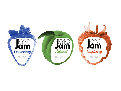 Logo Design - Kynd Jam fruit jam kynd logo product design
