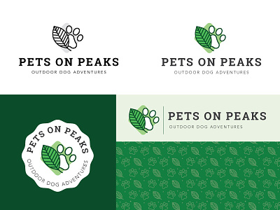 Pets On Peaks Branding adventure branding design graphic design illustration logo nature parks pets walks