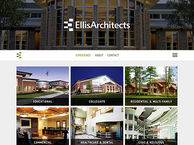 Ellis Architects Mobile First Website Design