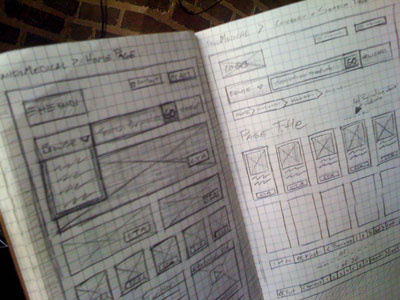 A little ecommerce wireframing