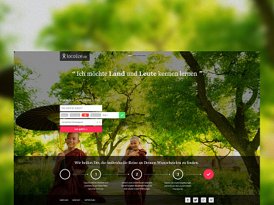 Locolize.de Sample design agency design full screen simple travel web