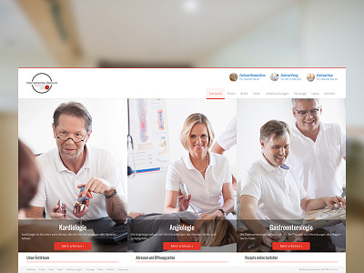 7docs Website Redesign design doctors medical red responsive web website white