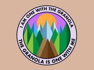 Granola Badge badge graphic design illustration