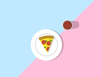 pizza colors illustration vector yummy