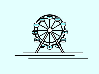 ferris wheel ferris wheel illustration vector