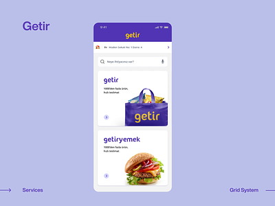 Getir: Splash Screen UI Prototype animation application delivery ecommerce food getir grocery homescreen market onboarding shopping splash ui ux