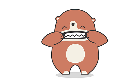 Happy Bear bear illustration vector