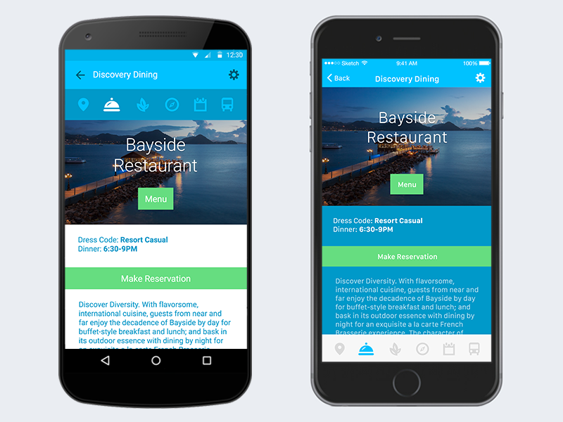 Sandals Resorts App by Derek Torsani on Dribbble