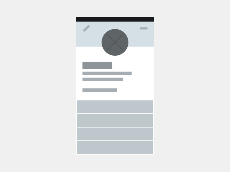 Animated Wireframe gif ui ux wireframe