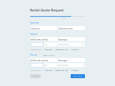 Restin Form floating form labels material ui