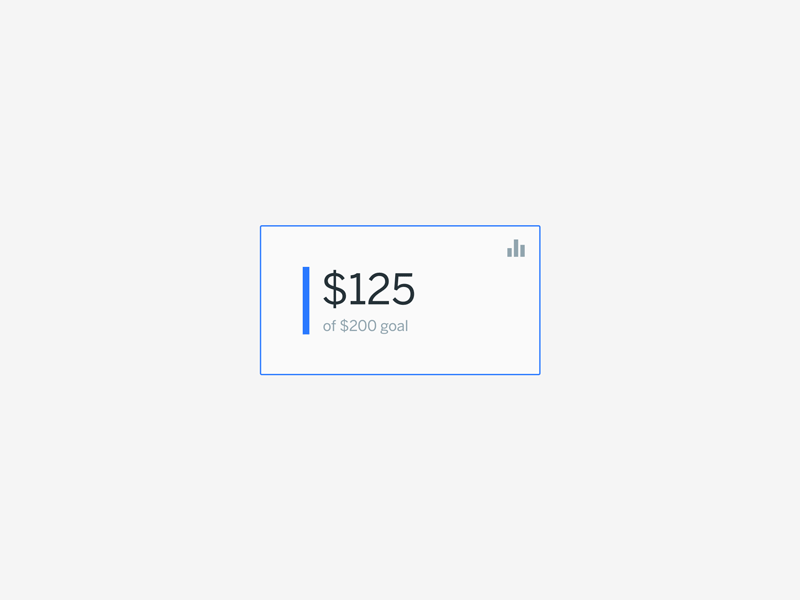 Daily UI 032 - Crowdfunding Campaign 032 crowdfund dailyui progress