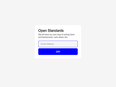 Open Standards