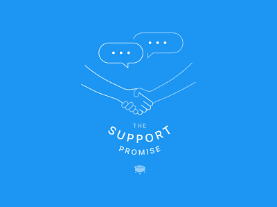 SamCart Support Promise bubble chat handshake promise support