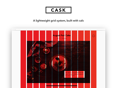 Cask – A lightweight grid system built with calc css free github grid open source