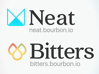 Neat & Bitters logo revs