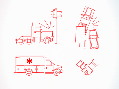 Vehicle accident illustrations