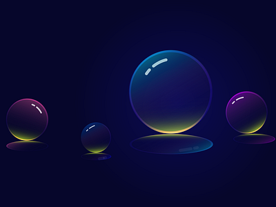 Space balls gradients spheres space