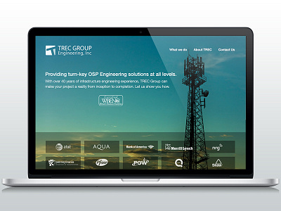 TREC Group Redesign engineering marketing telecom website