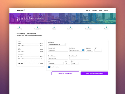 Payment Flow payment form travel ui ux