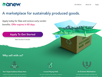 EcoAnew.com original landing page