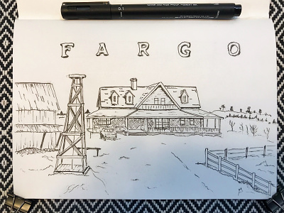 Fargo art drawing fargo hand drawing illustration ink sketch sketchbook sketching