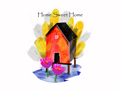 Home Sweet Home branding design graphic illustration india logo motion poster typography vector
