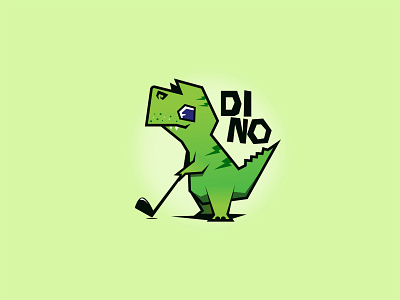 Dino character design design gradient illustration logo