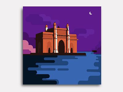 Gateway Of India arch fineart gatewayofindia indian indianart indianhistory monument naath naathfineart.com vectorart