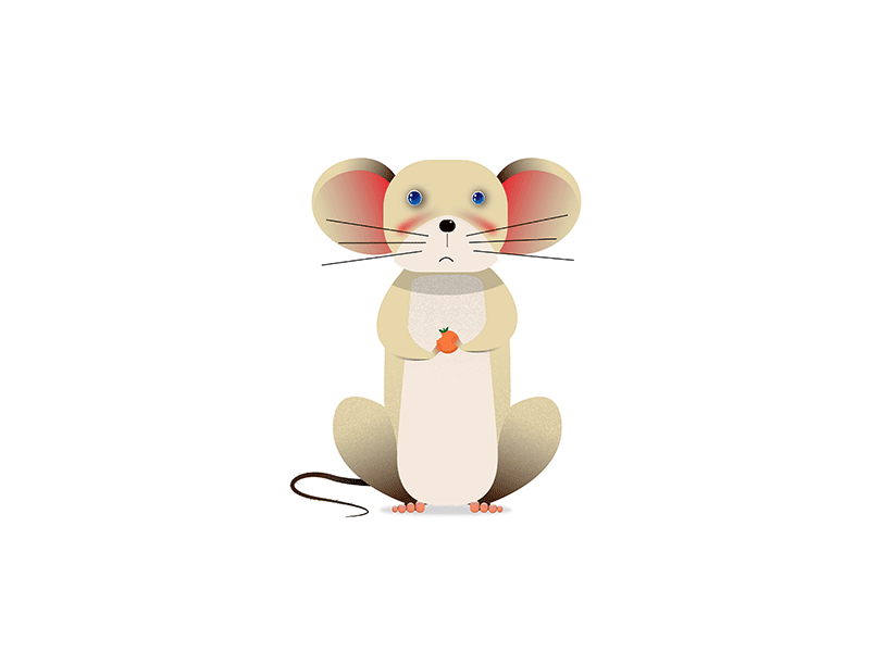 Rat funny character graphic illustration motion rat