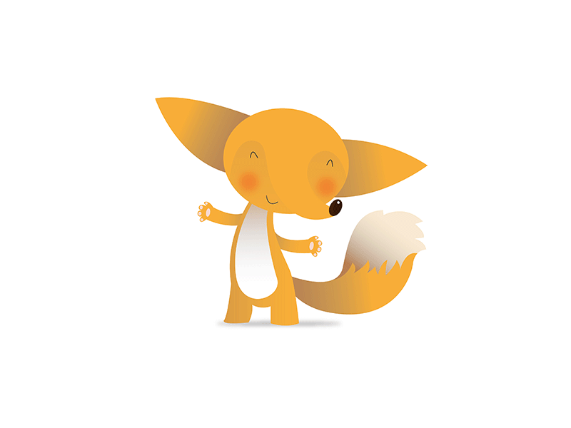 Little Fox fox funny character illustration motion