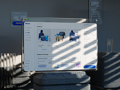 3D - Order details page v2 - SwagUp 3d dashboard 3d mockup 3d presentation 3d ui dashboard ui left sidebar leftbar minimal ui mockup presentation order details order details ui shipment ui shipping dashboard shipping ui sidebar ui swag dashboard swag pack swag pack ui swagup window light
