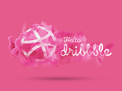 Hello Dribbble! dribbble first shot dribbbler first shot smoke effect