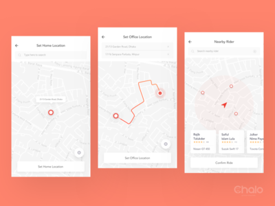 Ride sharing app IOS animation app ui clean ui flat design flat ui ios app minimal ui ride sharing ui animation