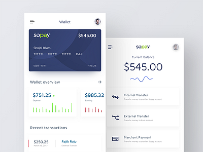 Sopay digital wallet app screen animation app ui clean ui digital wallet app flat ui ios app iphone x iphonex app minimal ui ui ux wallet app