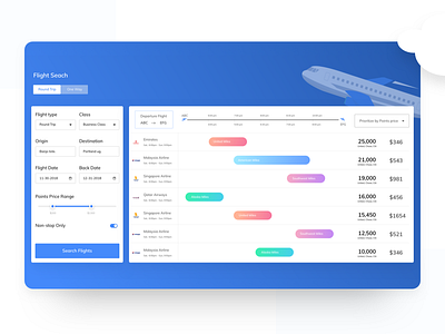 Flight App search result UI Dark version api fight search flight api flight app flight illustration flight search illustration web api web app