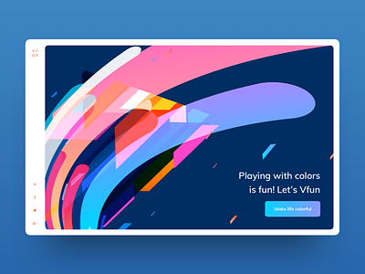 Colorful header exploration color illustration colorful ui exploration header exploration header ui illustration illustration header landing page unique header