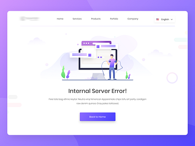 500 Internal Server Error v2 500 error error illustration flat illustration header ui illustration illustration error internal server error landing page web illustration