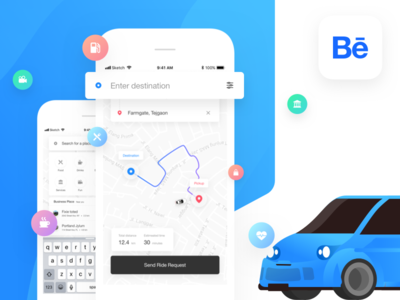 Nickel Ride App Project on Behance app design behance behance project car pooling portfolio ride sharing sharing platform