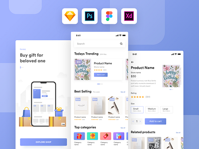 Kamartaj gift shop UI kit | Freebie