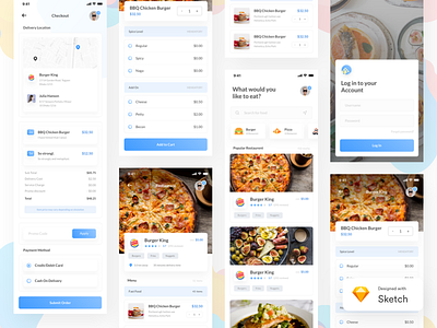 Find Food | Restaurent App concept | Sketch food app food search freebie ios app iphone x nearby restaurent app